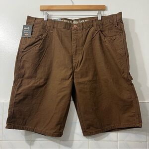 Dickies Relaxed Fit Lightweight Brown 100% Cotton Carpenter Shorts Size 40